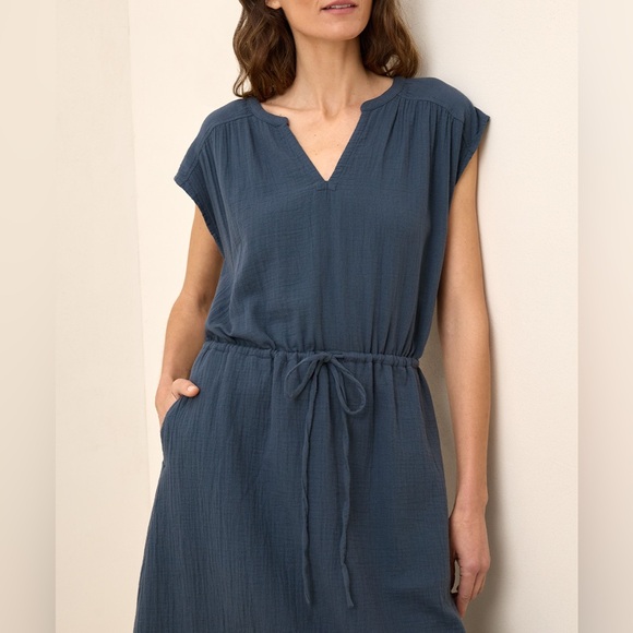 Pact Dress Navy Blue Drawstring Waist Mini Sleeveless XXL Dress - Picture 2 of 10